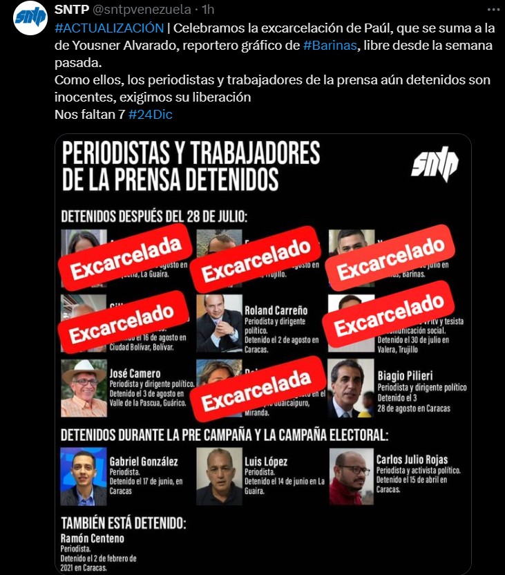 periodistas detenidos