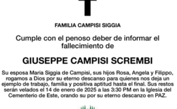 Obituario Giuseppe Campisi Scrembi