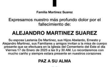 Obituario Alejandro Martínez Suárez