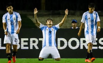 Argentina aplastó 6-0 a Brasil en su debut en el Campeonato Sudamericano Sub-20