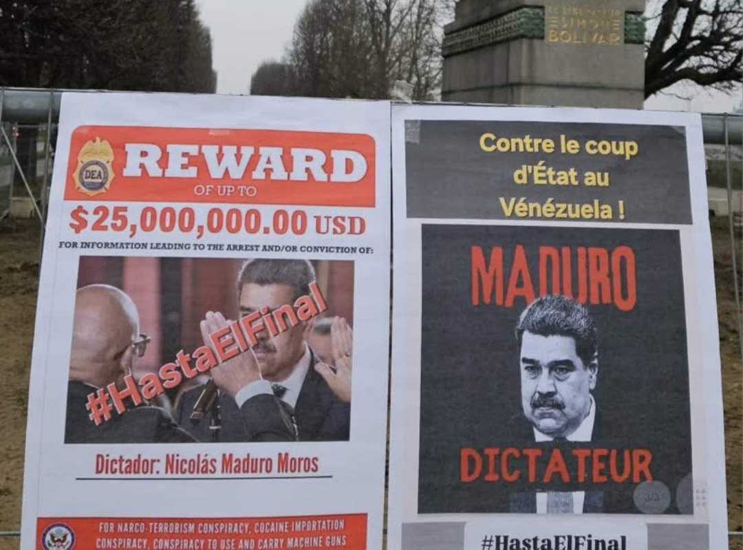 Carteles contra Nicolás Maduro aparecieron en varias ciudades del mundo