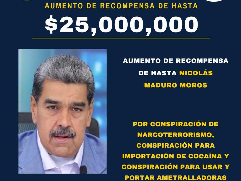 Recompensa por Maduro