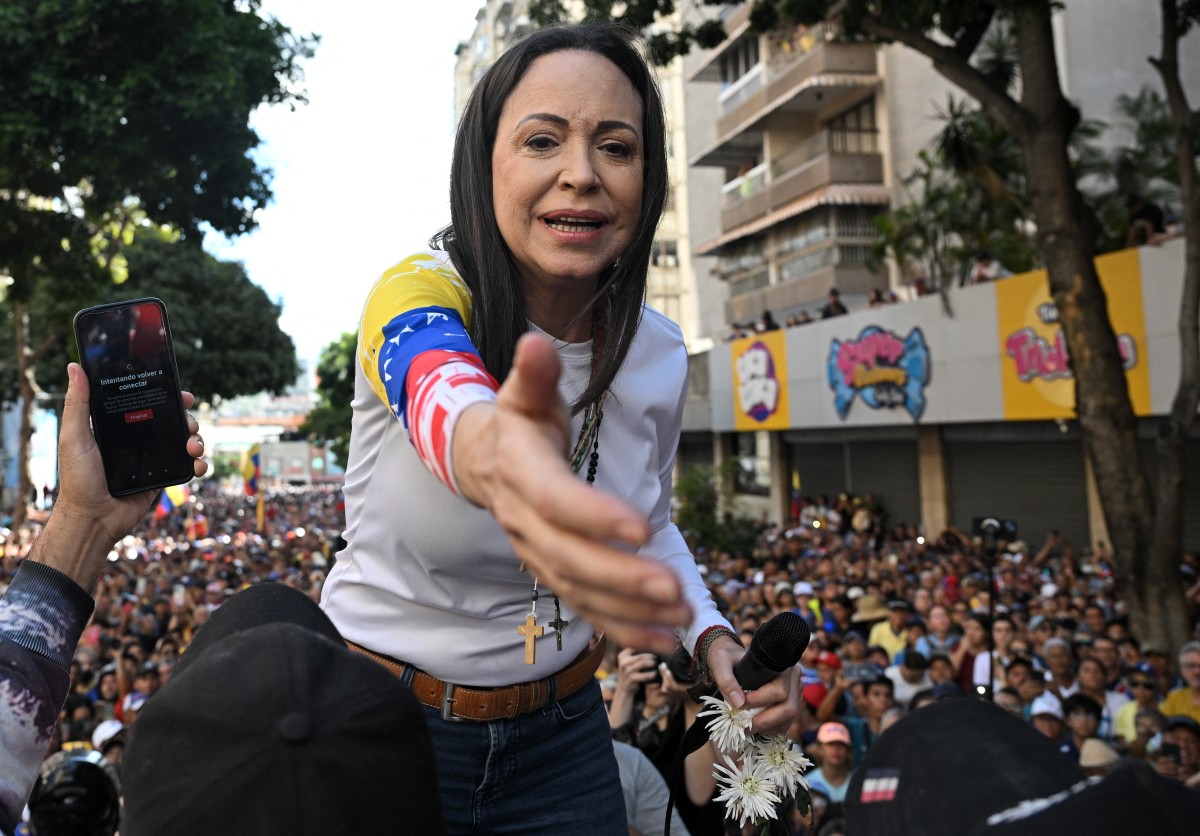 VENEZUELA-OPPOSITION-PROTEST-MACHADO