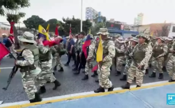 Caracas, completamente militarizada a pocas horas de la toma de posesión