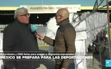 Protestas pacíficas en frontera con Estados Unidos por deportación de migrantes