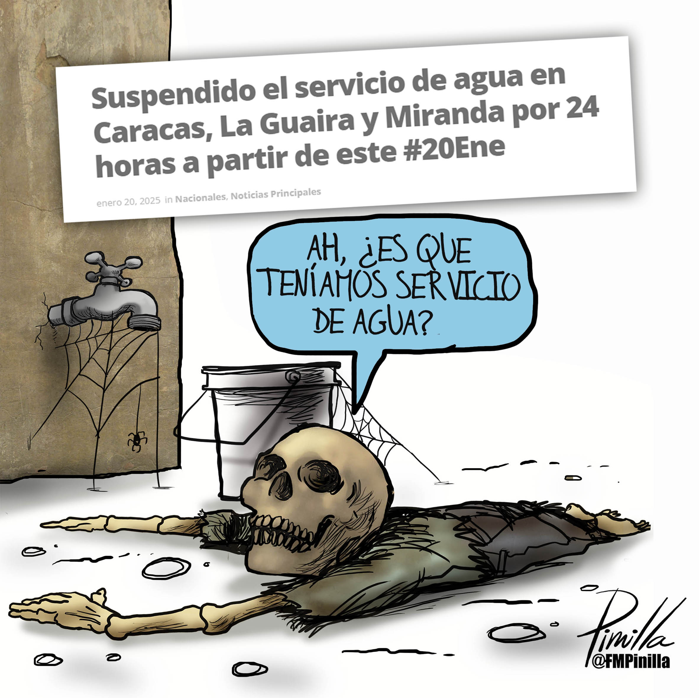 suspendido servicio de agua