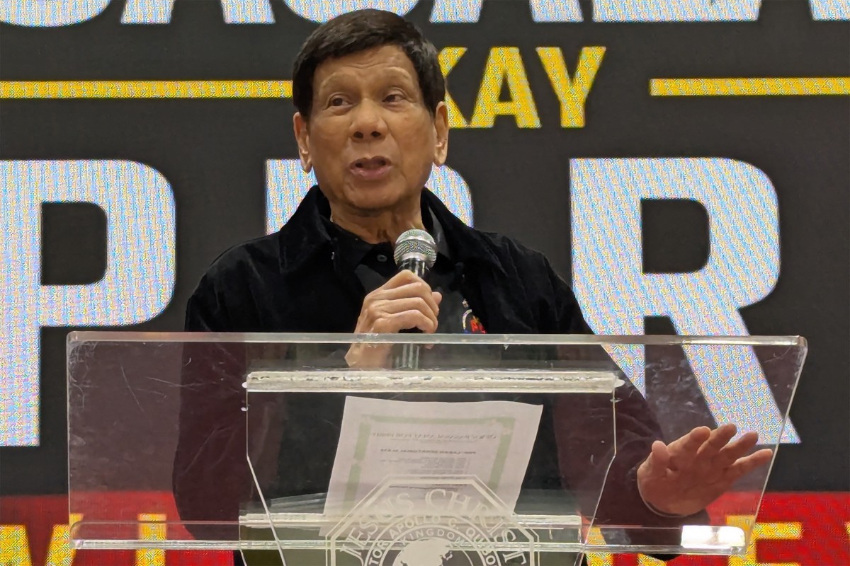 Rodrigo Duterte, el presidente filipino detenido