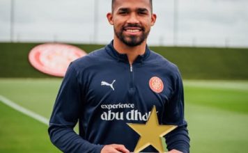 Yangel Herrera es el jugador del mes del Girona Yangel Herrera es el jugador del mes del Girona