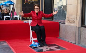 Billie Jean King es la primera deportista con una estrella en Hollywood Billie Jean King es la primera deportista con una estrella en Hollywood
