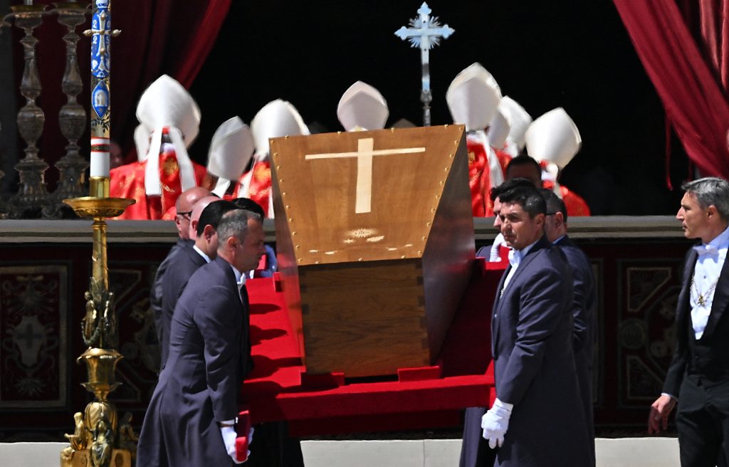 Funeral del papa Francisco este 26 de abril. AFP