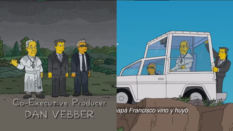 Los Simpson papa Francisco