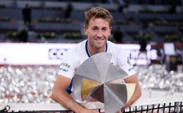 Casper Ruud se quitó un peso de encima en el Master 1000 de Madrid
